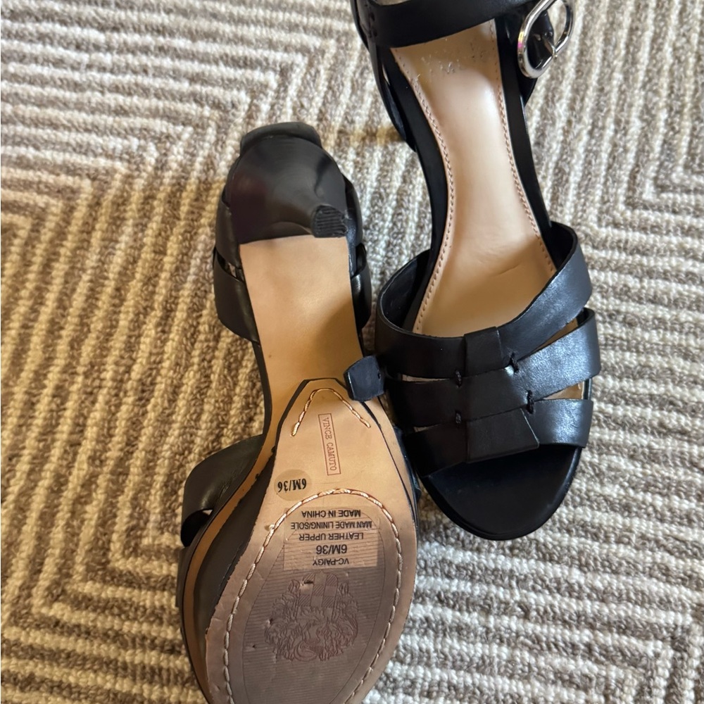 Vince Camuto Black Strappy Heels - Picture 4 of 10